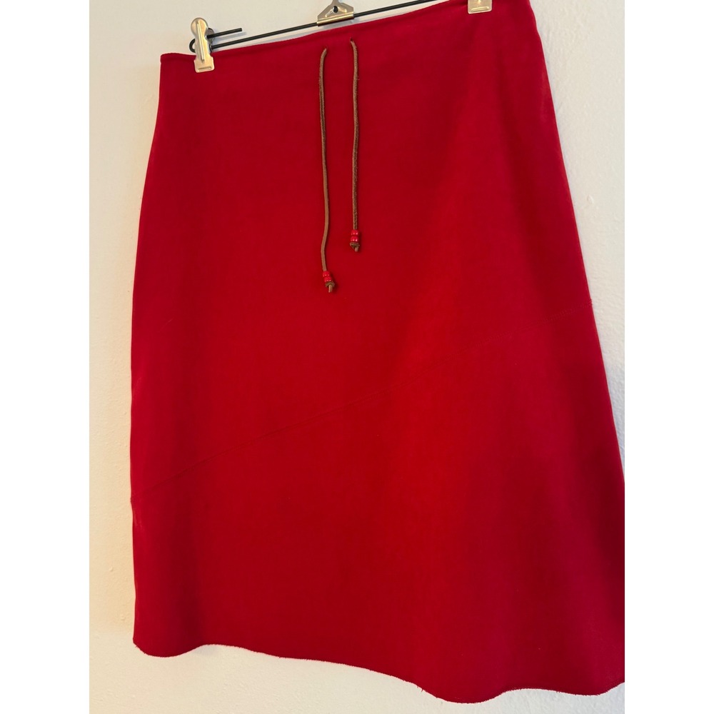 Vintage Suede Midi Skirt - Picture 2 of 5